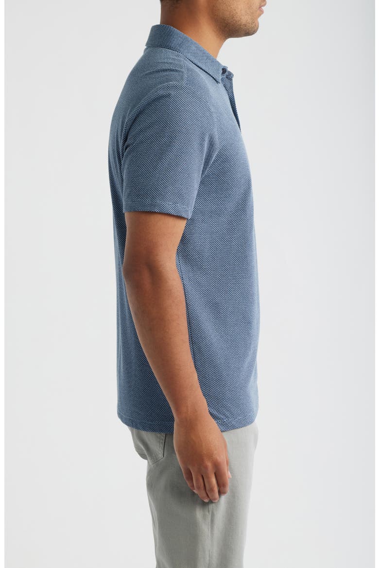 Keyes Jacquard Knit Polo, Alternate, color, BLUE NIGHT