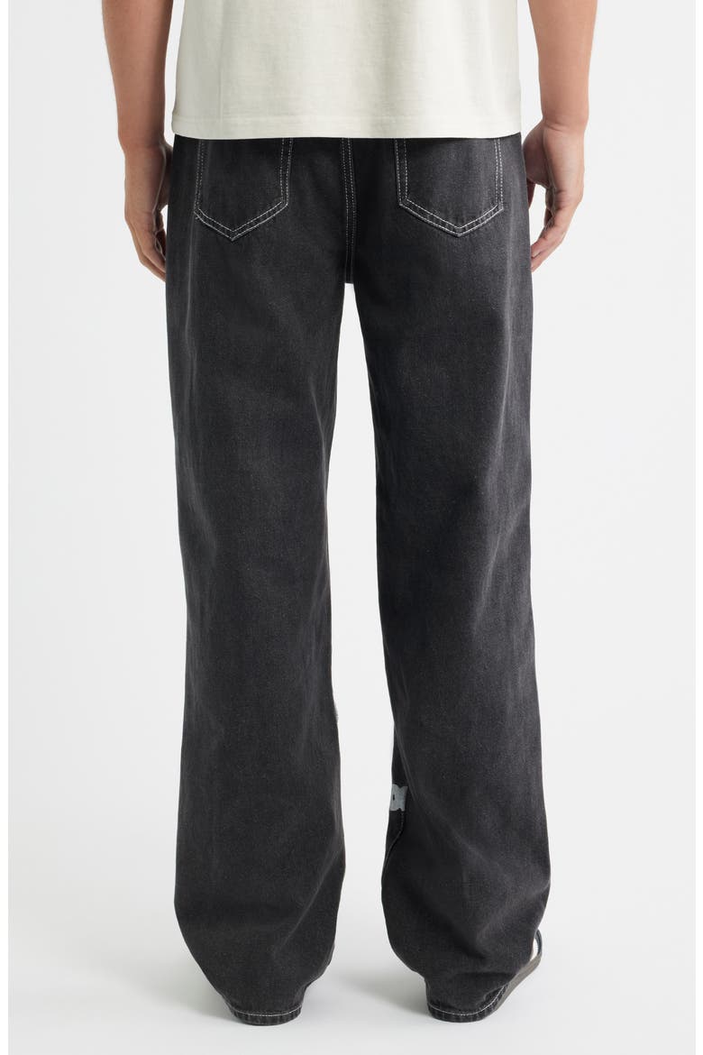 Medici Prato Graphic Baggy Jeans, Alternate, color, BLACK STONE WASHED