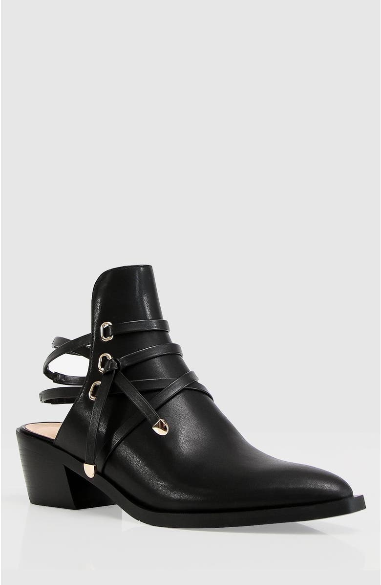 Belle & Bloom Can't Be Tamed Open Back Boot, Alternate, color, Black