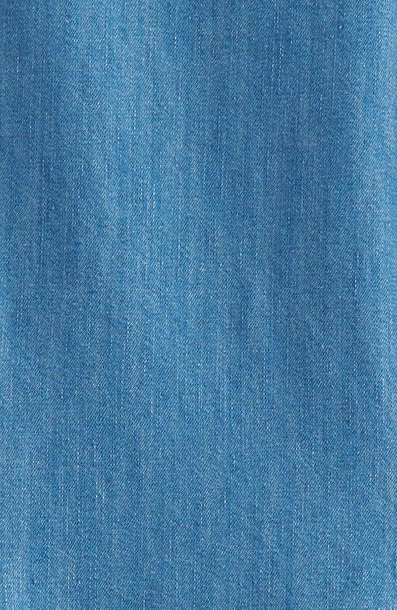 Treasure & Bond Kids' Short Sleeve Chambray Dress, Alternate, color, Mid Gem Wash