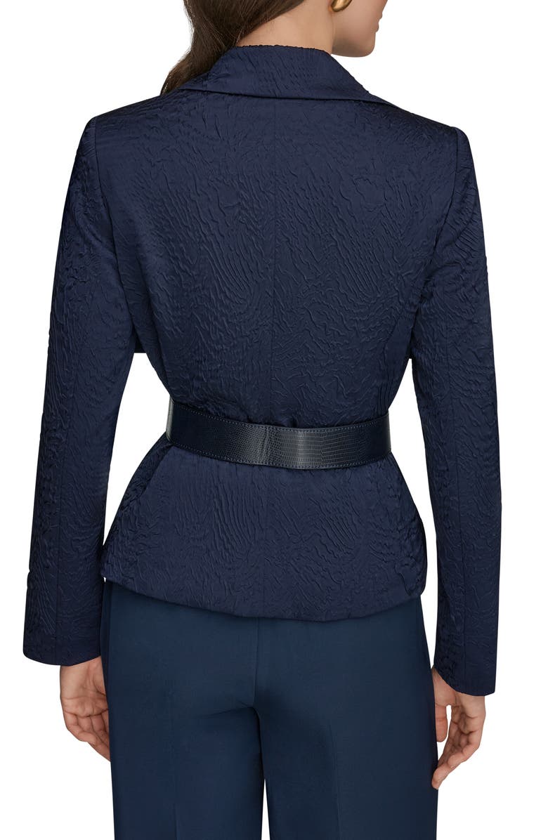 Donna Karan New York Wide Lapel Belted Blazer, Alternate, color, 