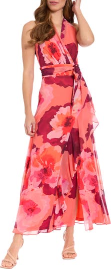 embroidered envelope dress Waverly Cross Front Halter Top Sleeveless main image 1