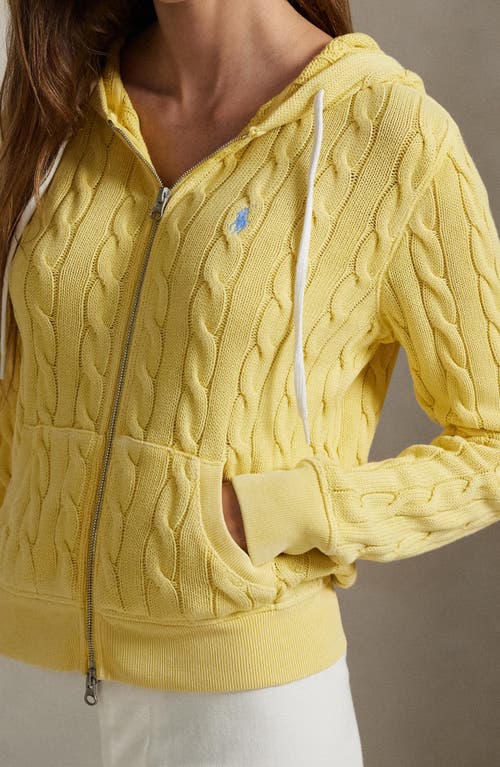 Polo Ralph Lauren Cable Knit Cotton Full Zip Hoodie