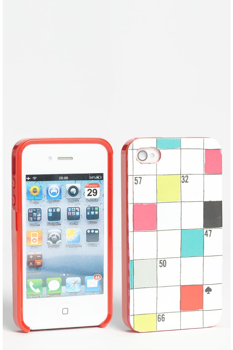 'crossword puzzle' iPhone 5 & 5S case (Nordstrom Exclusive), Alternate, color, RED MULTI