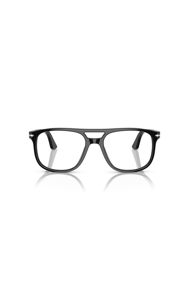 Persol 52mm Pilot optical glasses, Alternate, color, Black