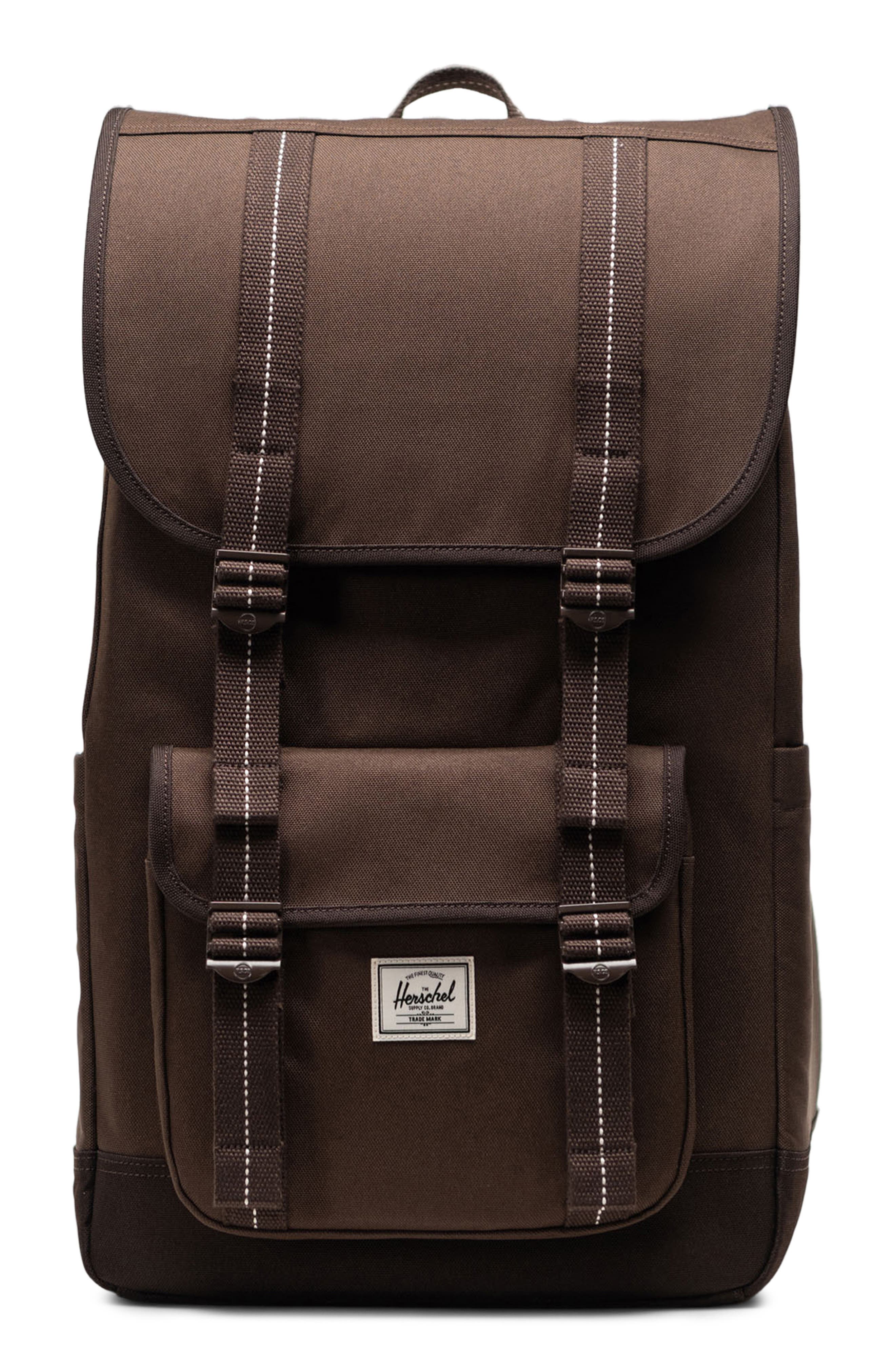 Herschel Supply Co. Little America Canvas Backpack, Main, color, Brown Slate/Delicioso