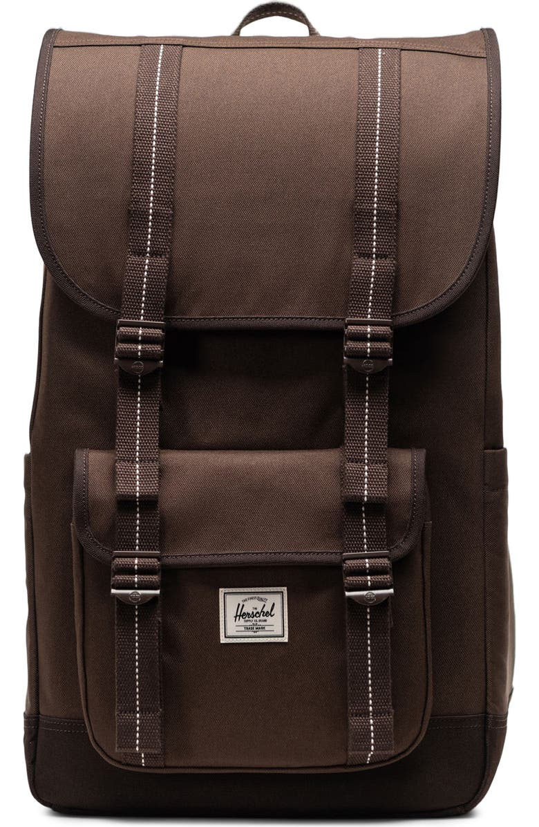 Herschel Supply Co. Little America Canvas Backpack, Main, color, Brown Slate/Delicioso