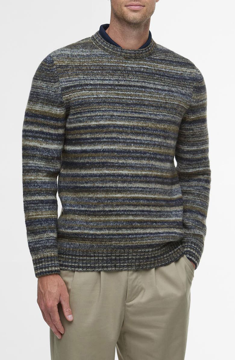 Barbour Pateley Crewneck Sweater, Main, color, Inky Marl