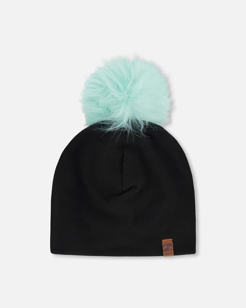 Stretch Jersey Hat with Pompom (Toddler & Little Kid)