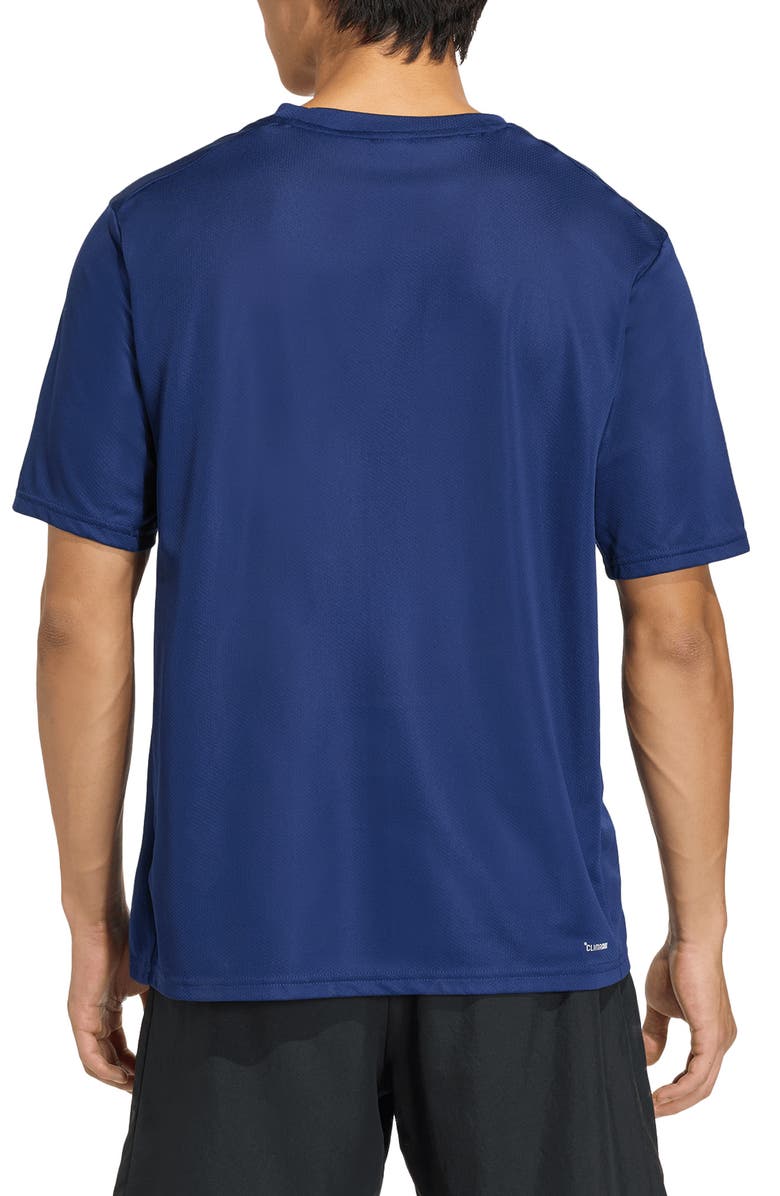 adidas Essentials Crewneck T-Shirt, Alternate, color, Dark Blue