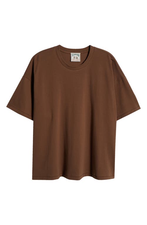 Elwood Dodgy Distressed T-shirt In Walnut