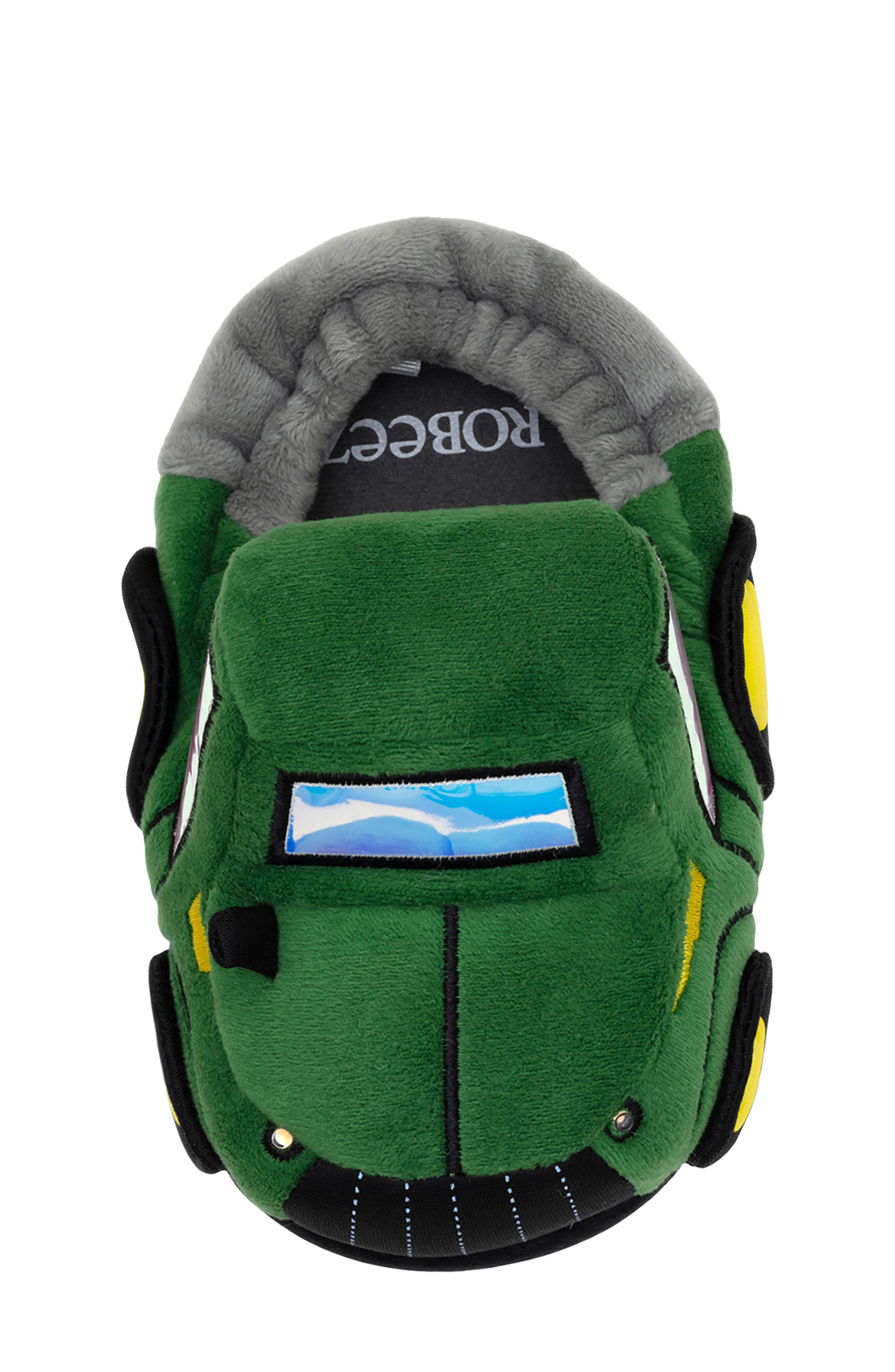 Robeez<sup>®</sup> Kids' Tractor LIght-Up Slipper, Alternate, color, Green