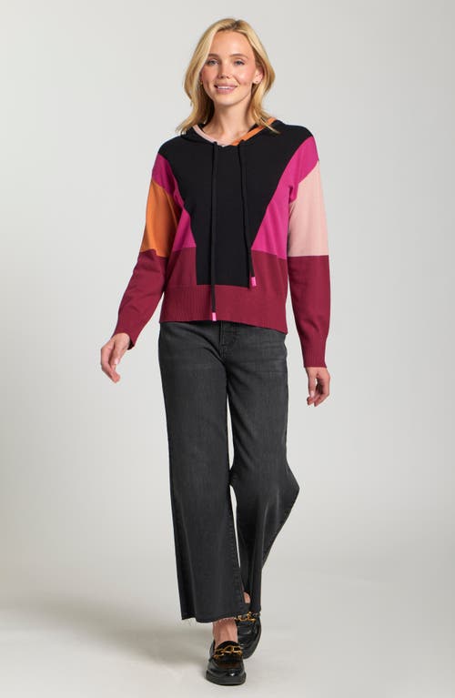 Apny Colorblock Sweater Hoodie In Multi