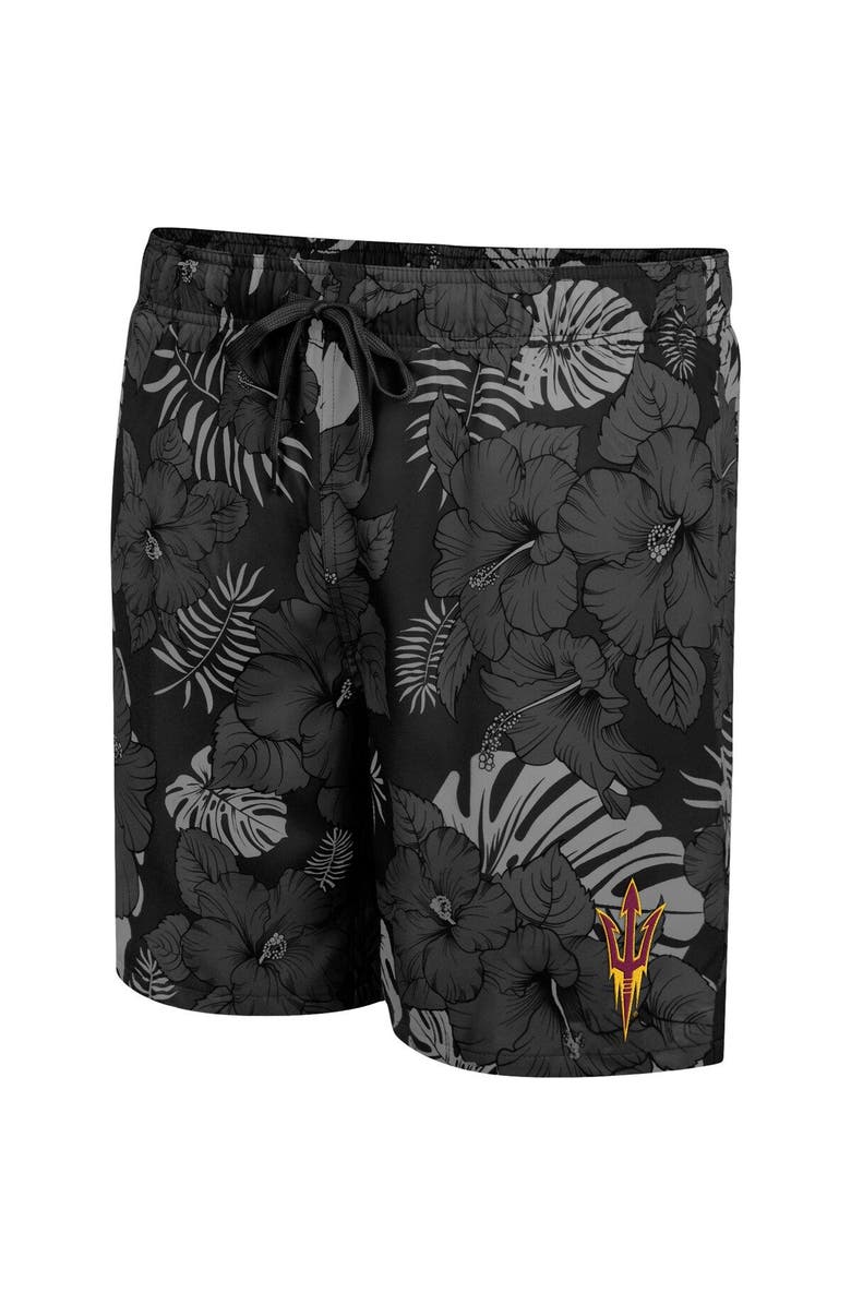 COLOSSEUM Men's Colosseum Black Arizona State Sun Devils The Dude Swim Shorts, Alternate, color, Black