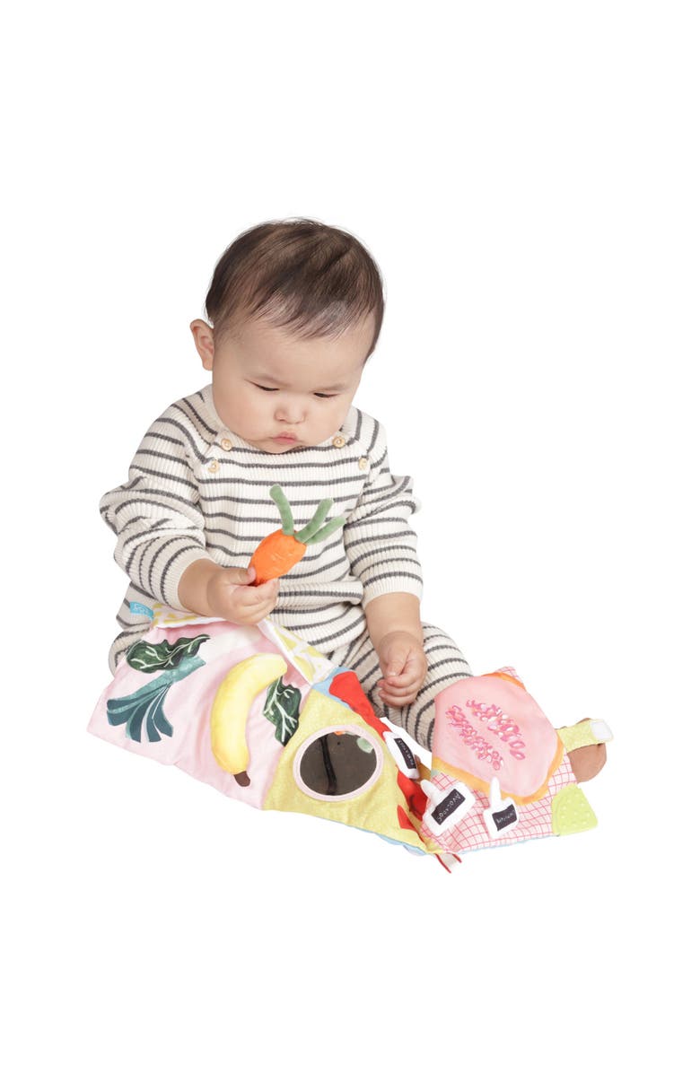 Manhattan Toy Mini Farm Soft Activity Book, Alternate, color, Pink Multi-Color