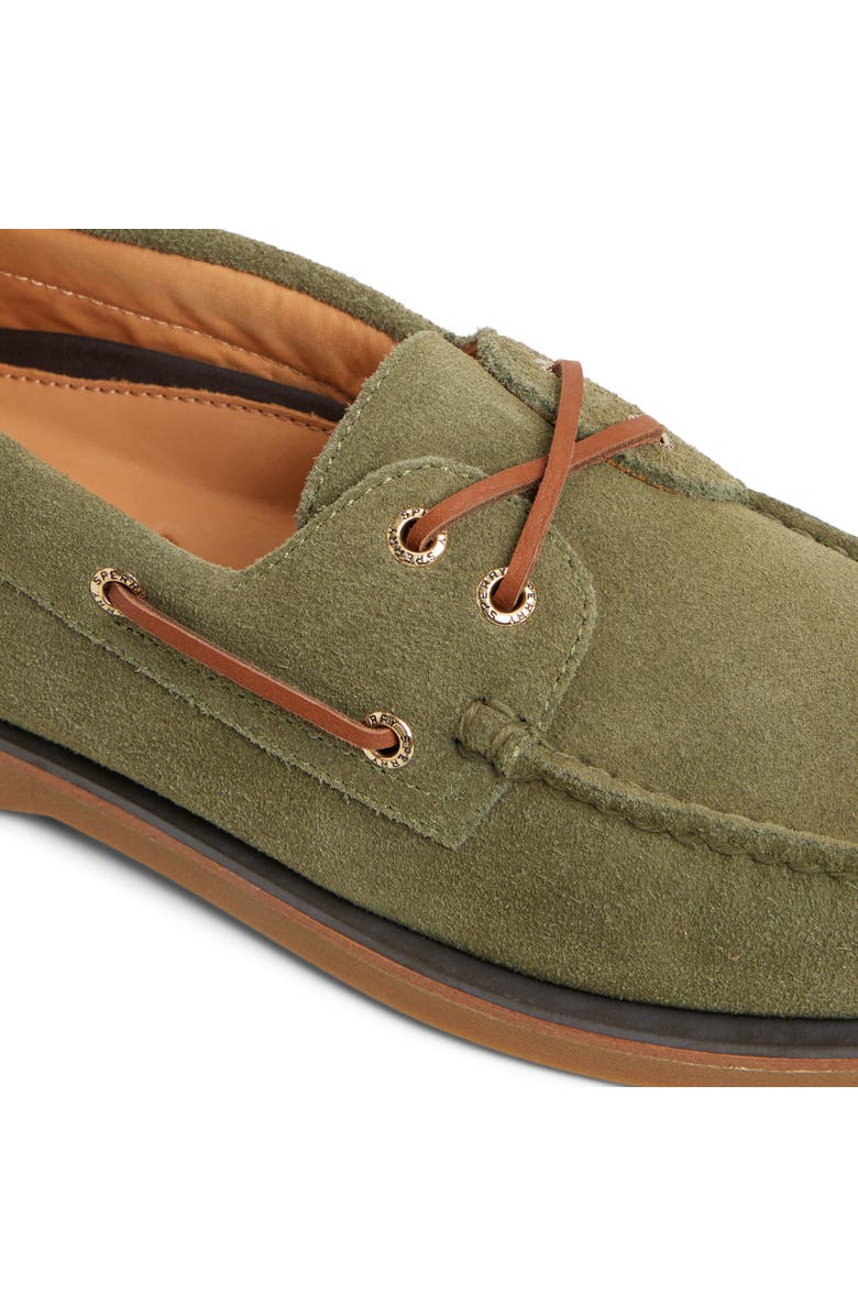 Sperry Gold Cup Authentic Original 2-Eye Boat Shoe, Alternate, color, Light Green