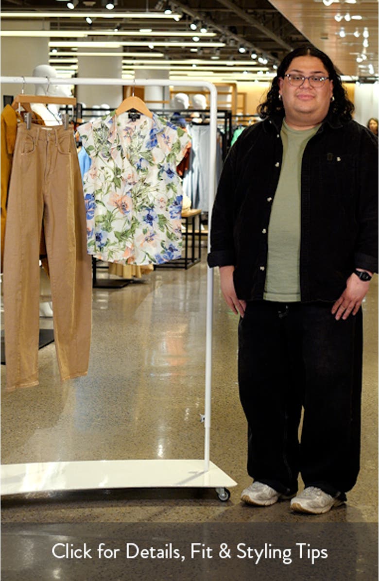 Floral Ruffle Front Top, sales video thumbnail