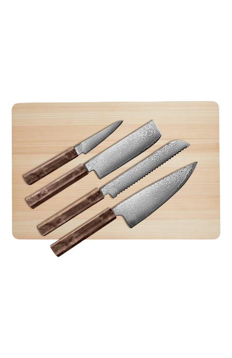Kumo Knife Set with Cutting Board