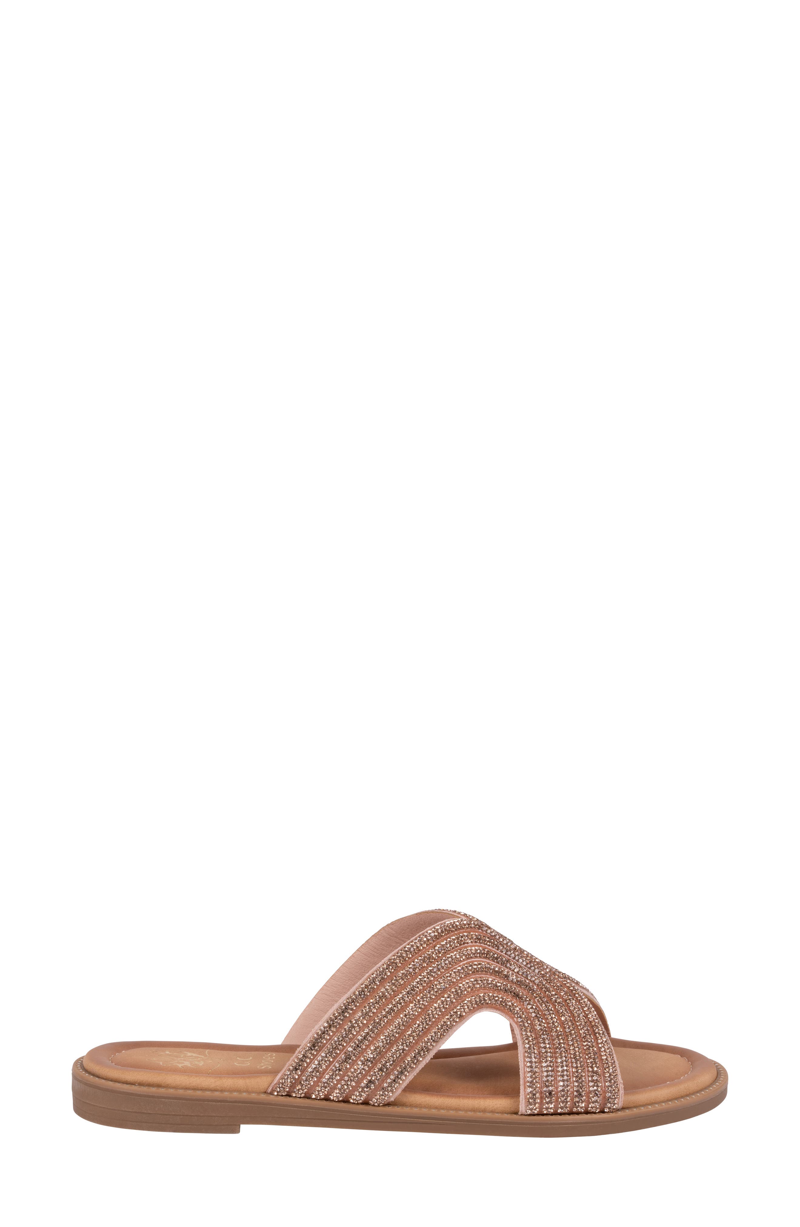 Carline Embellished Sandal, Alternate, color, ROSE GOLD