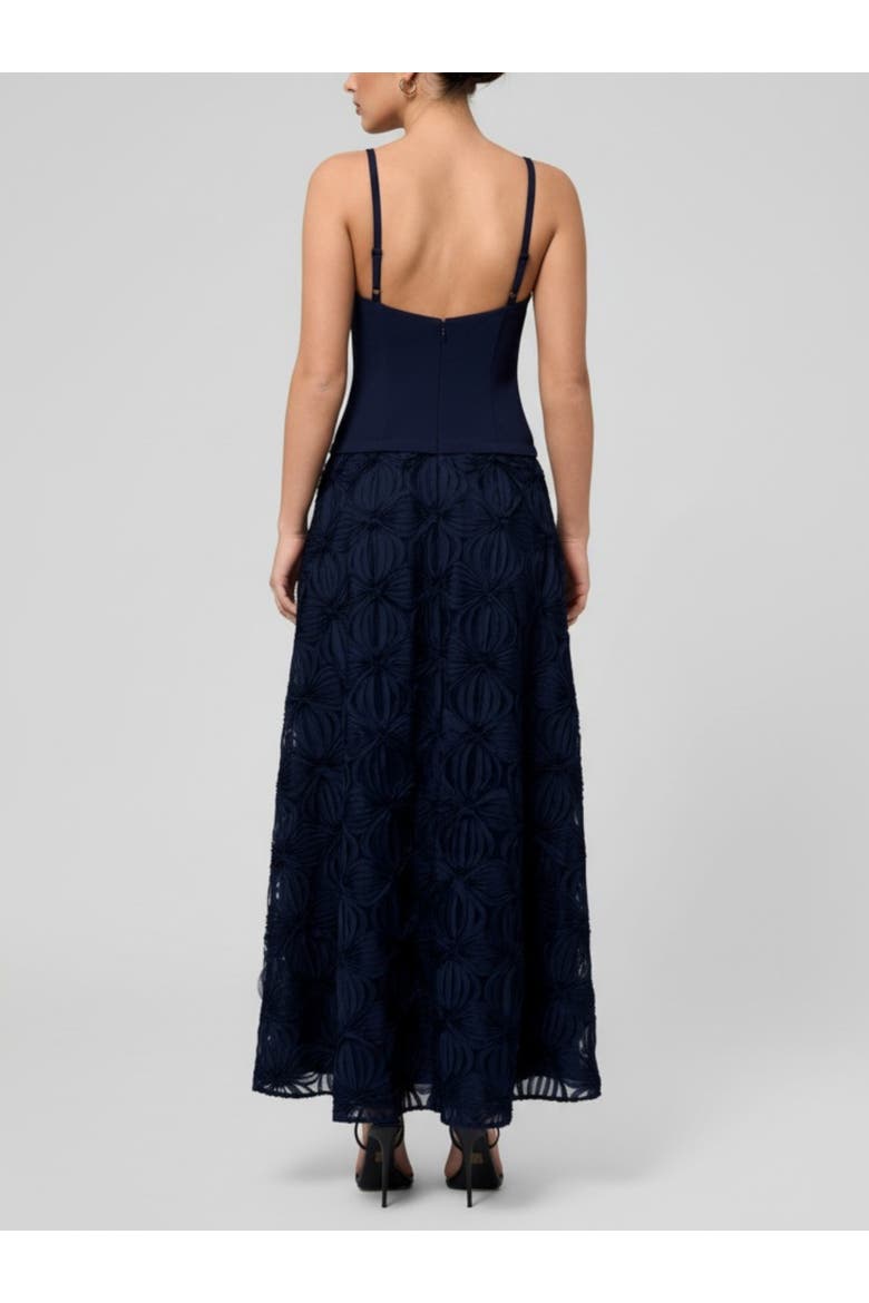 Mira Square Neck Maxi Dress, Alternate, color, Navy