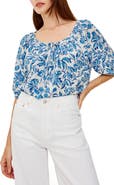 Rails Kirstie Floral Split Neck Top