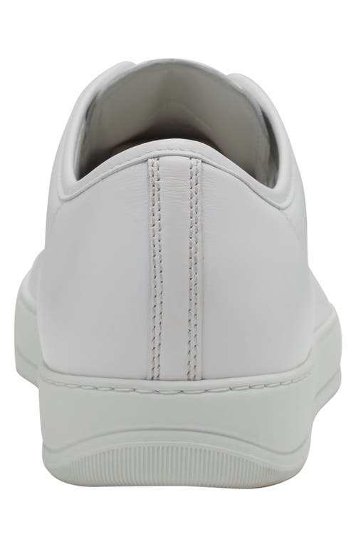 Lanvin Mens Grey Dbb1 Contrast-sole Suede And Leather Low-top Trainers In White