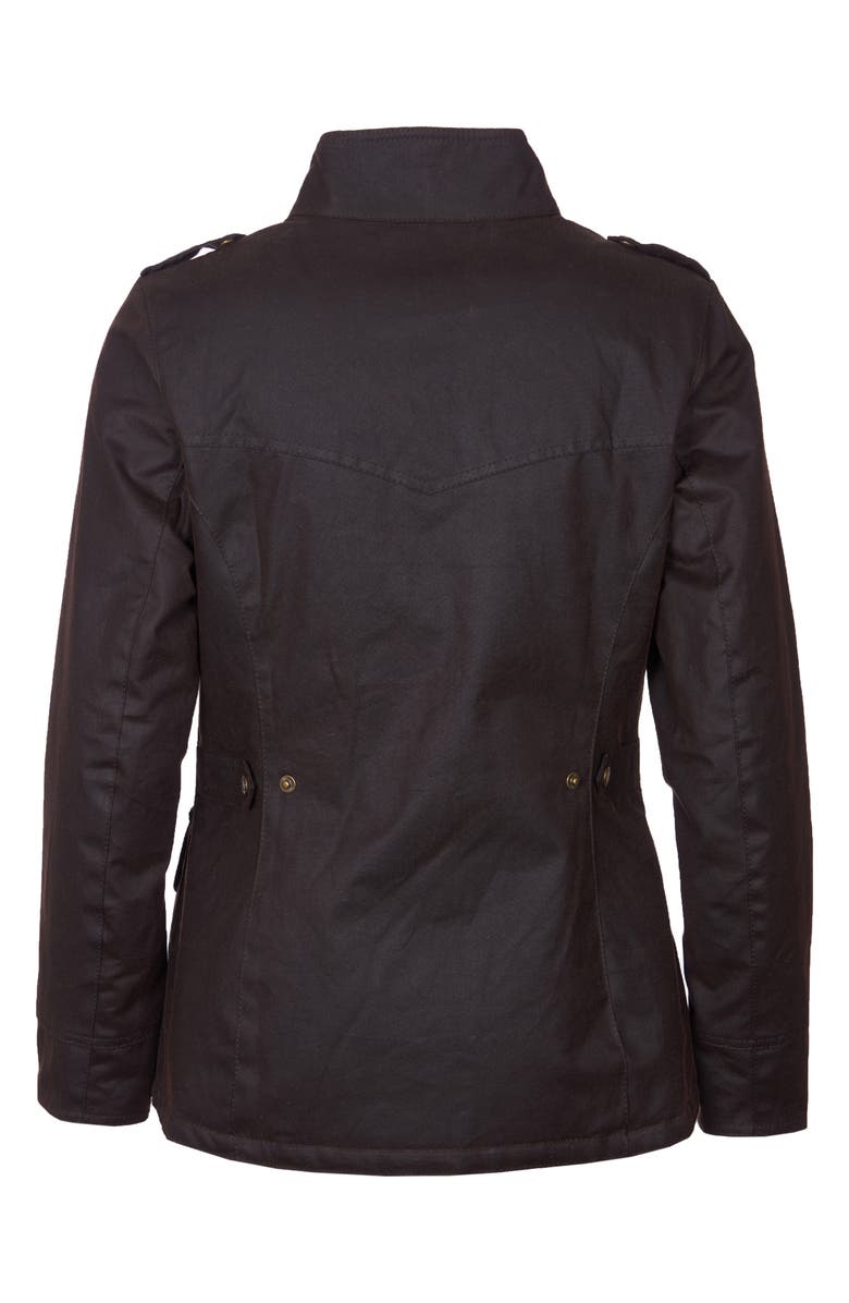 Barbour Winter Defense Waxed Utility Rain Coat, Alternate, color,