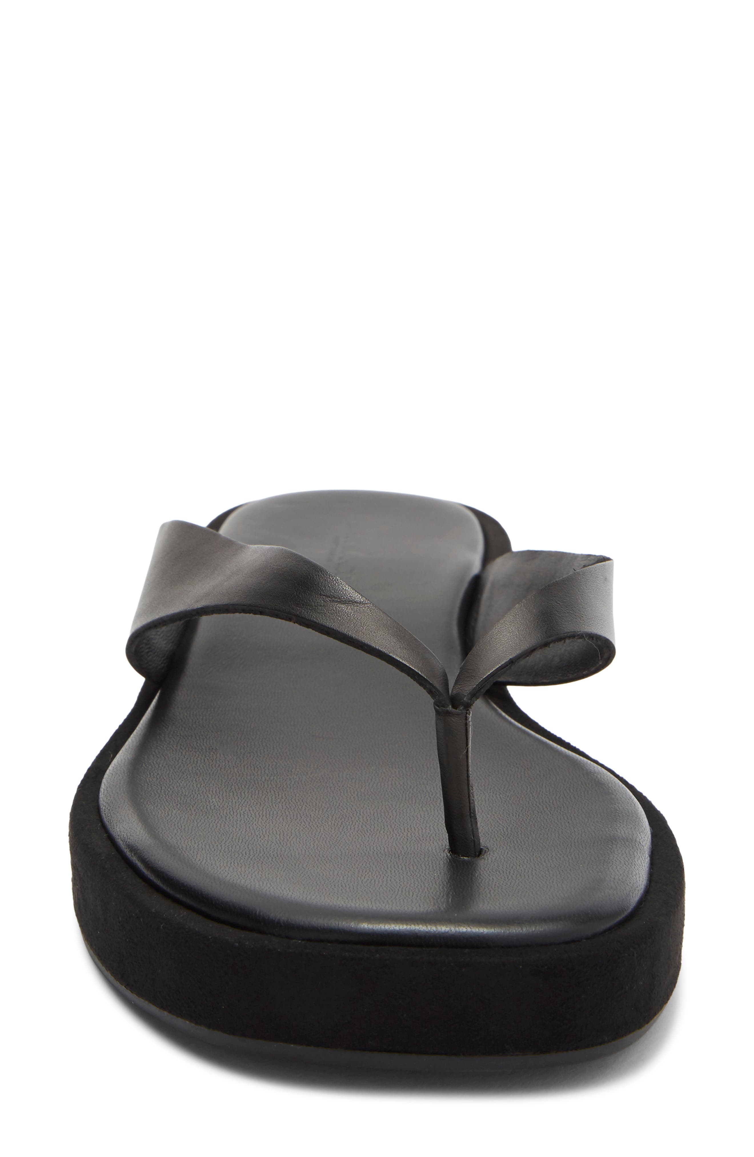Kyra Platform Wedge Flip Flop, Alternate, color, BLACK COMO
