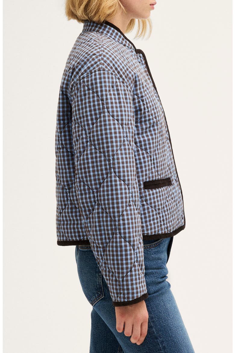 Quilted Liner Jacket, Alternate, color, DARK BROWN