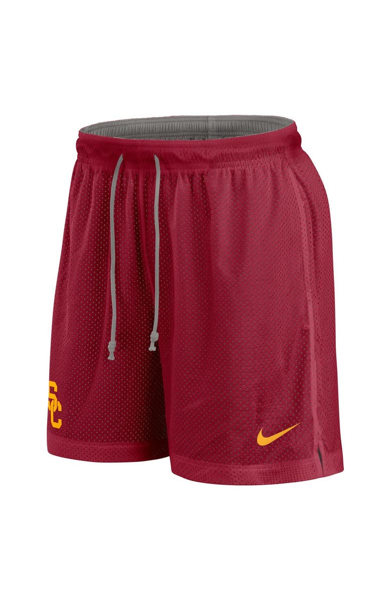 Nike Men's Nike Cardinal/Heather Gray USC Trojans Player Reversible Shorts, Alternate, color, 