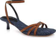 L'AGENCE Genette Ankle Strap Kitten Heel Sandal