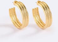 Emma Pills Wave Hoops
