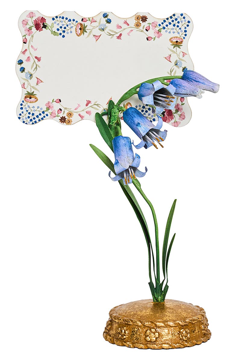 Juliska Meadow Walk Bluebell Place Card Holder, Alternate, color, Chambray