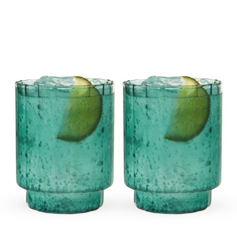 Malachite Optic Tumblers Set of 2