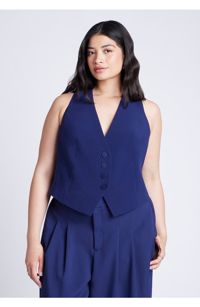 ELOQUII The 365 Vest, Alternate, color, Evening Blue