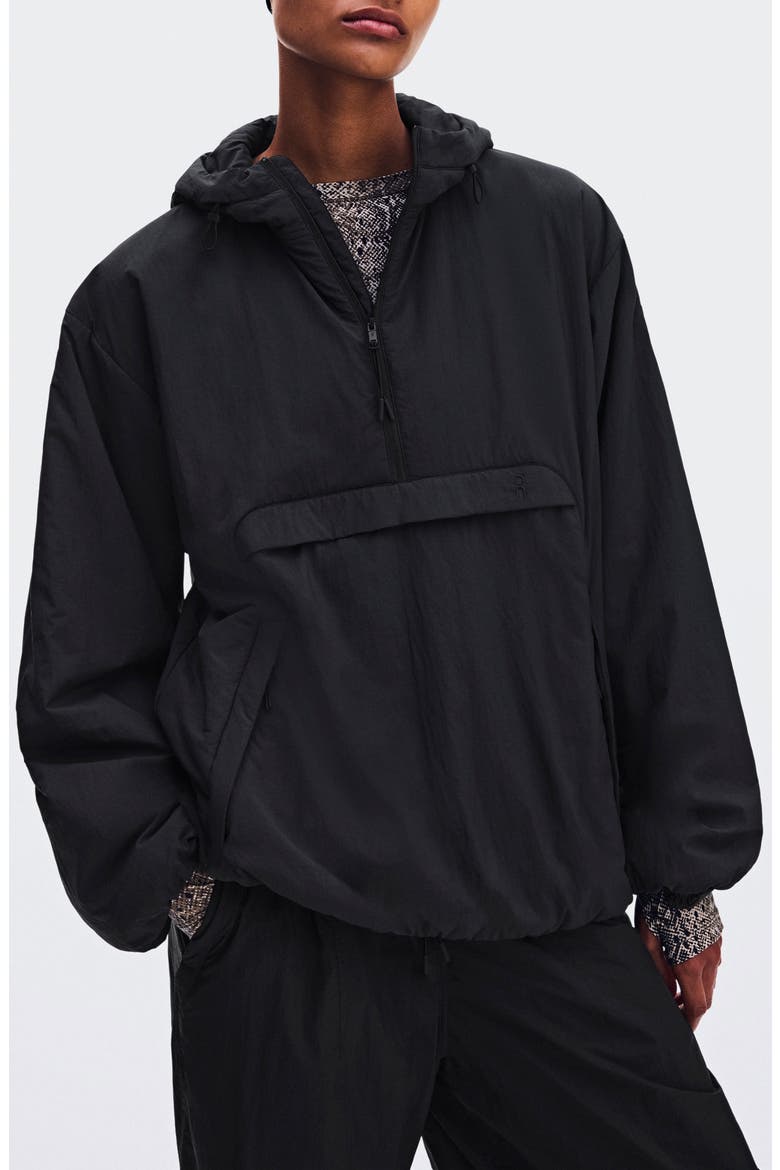 x Zendaya Insulated Half Zip Anorak, Alternate, color, BLACK