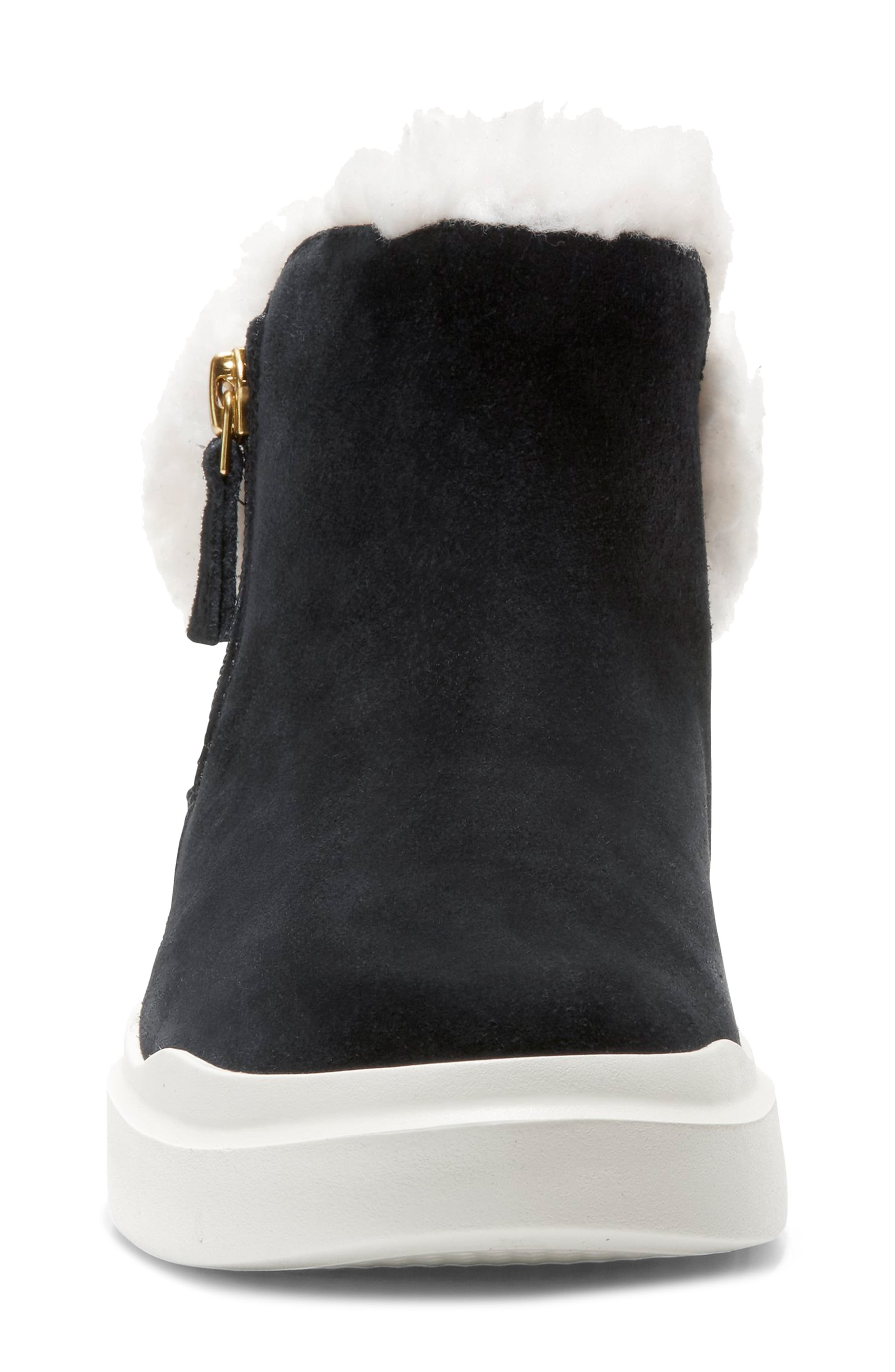 Cole Haan Grandpro Rally Faux Fur Trim Bootie, Alternate, color, 