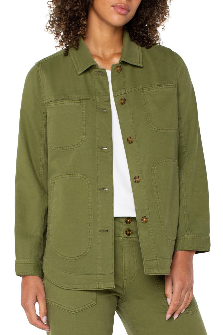 Denim Shirt Jacket, Main, color, HEMLOCK
