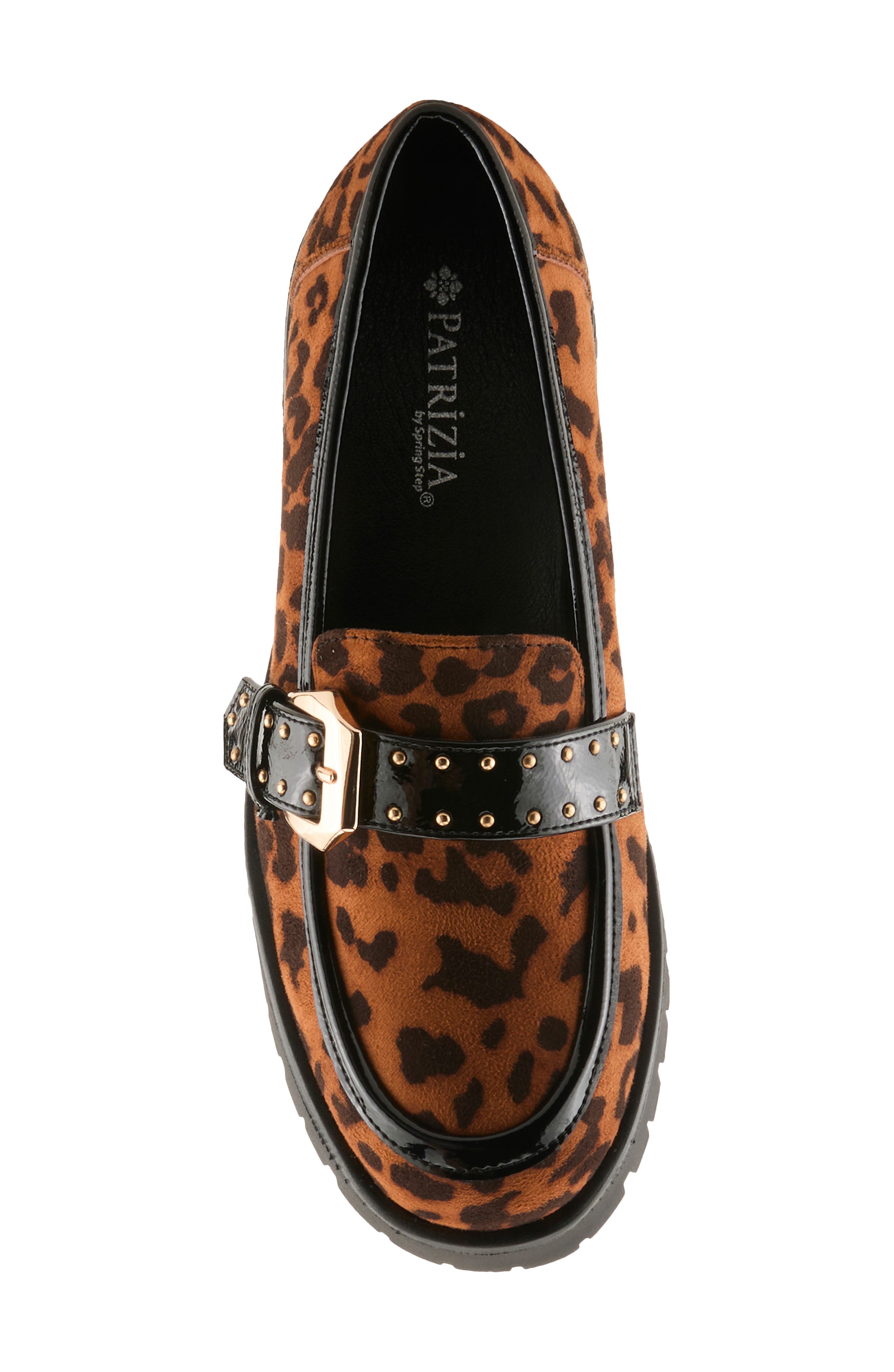 Pacha Lug Sole Platform Loafer, Alternate, color, LEOPARD PRINT