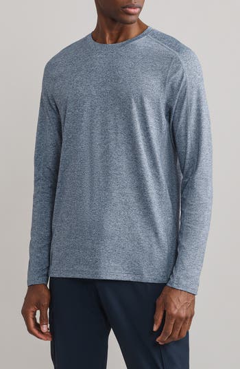 Rhone Invictus Long Sleeve Training T-shirt In Blue