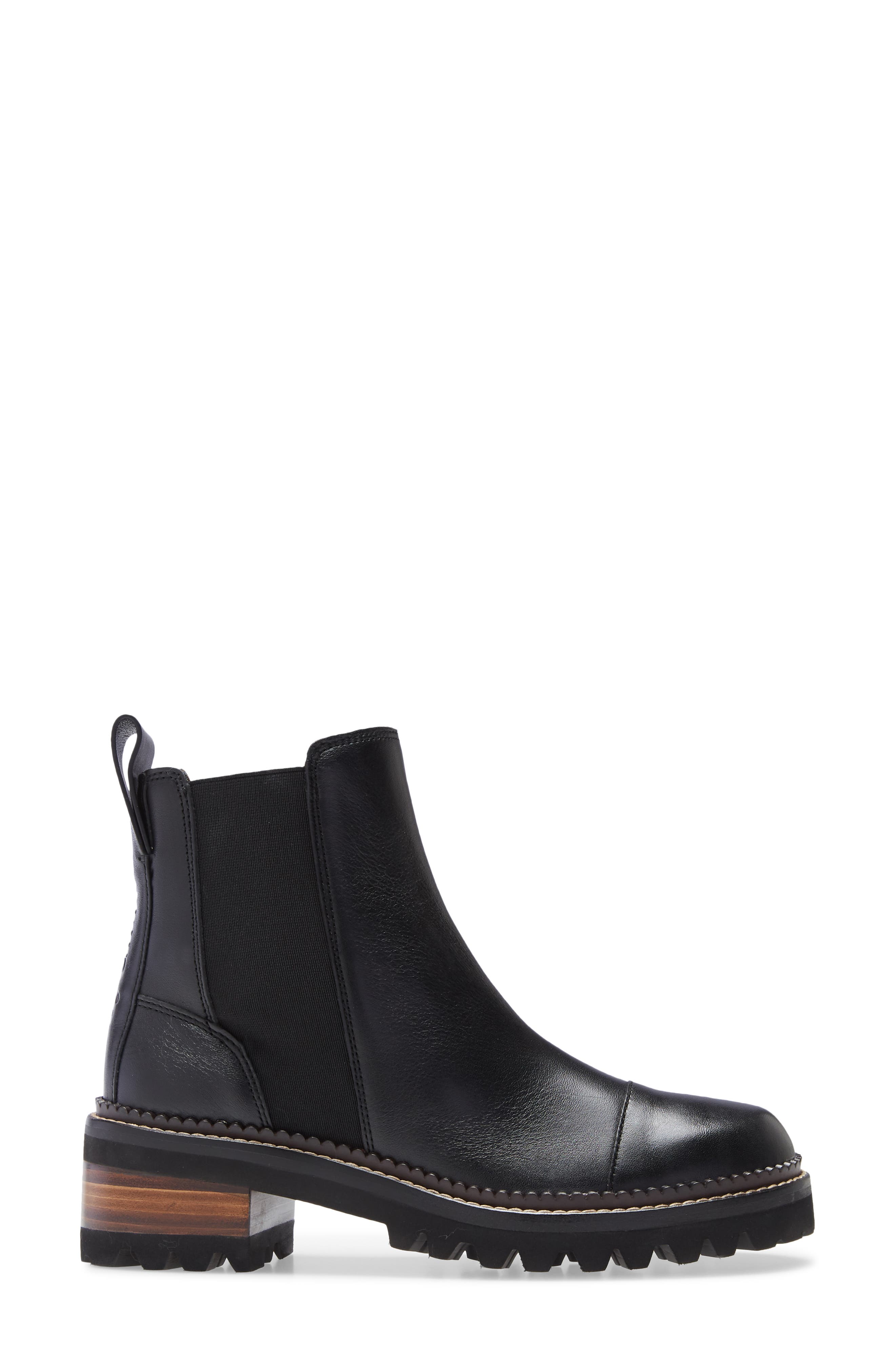 See by Chloé Mallory Lug Chelsea Boot, Alternate, color, 