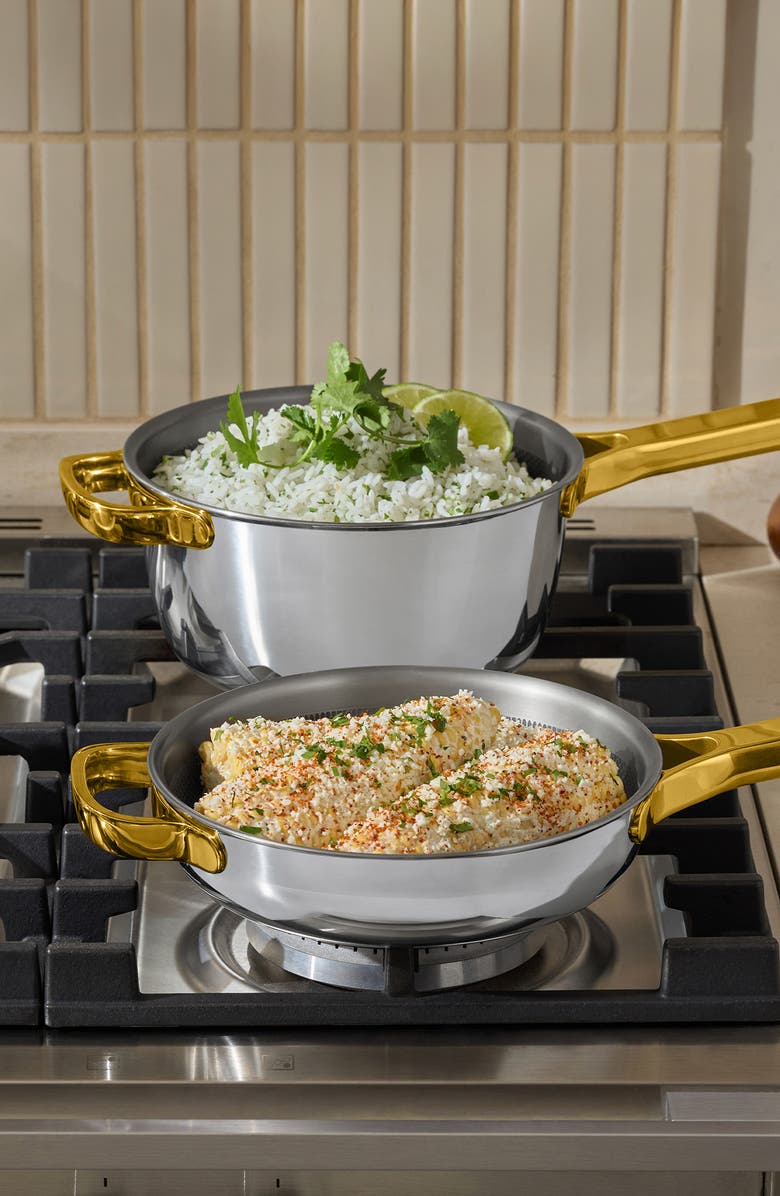 Our Place Mini Titanium Pro Pot & Pan Cookware Duo, Alternate, color, Gold
