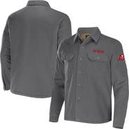NFL X DARIUS RUCKER Men's NFL x Darius Rucker Collection by Fanatics Pewter Tampa Bay Buccaneers Canvas Button-Up Shirt Jacket