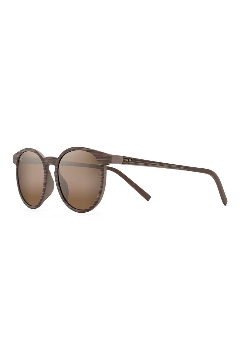 Kiawe 53mm Polarized Square Sunglasses, Alternate, color, BROWN STRIPE/BRONZE GRADIENT