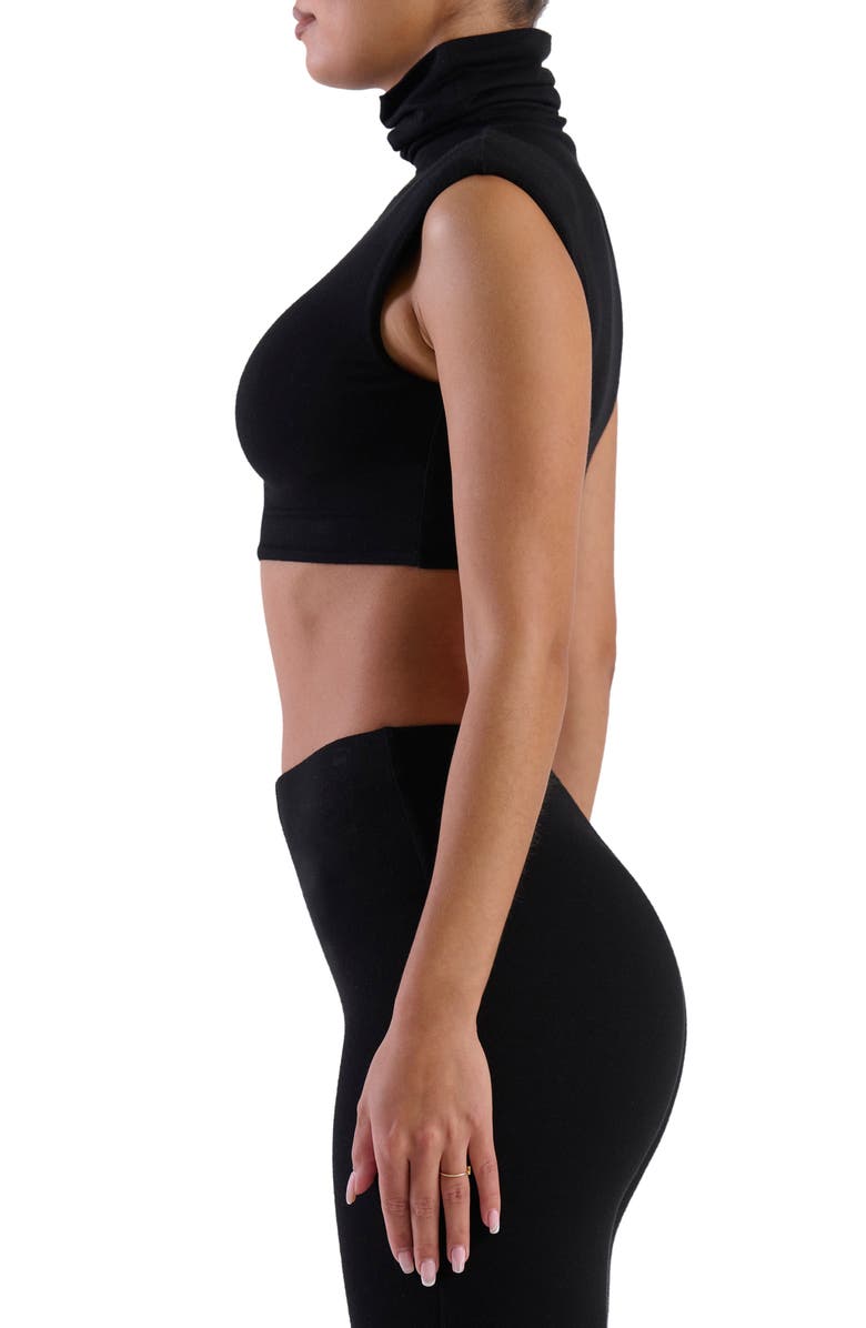 Naked Wardrobe Turtleneck Crop Tank, Alternate, color, 
