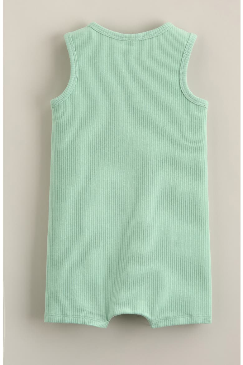Rib Romper, Alternate, color, GREEN PALE JADE