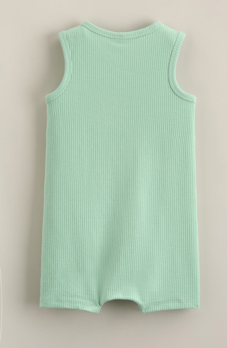 Nordstrom Rib Romper, Alternate, color, Green Pale Jade