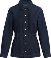 Favorite Daughter The Jade Pintuck Denim Jacket