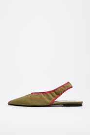 Bimba y Lola Leather Slingback Ballerina