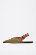 Bimba y Lola Leather Slingback Ballerina